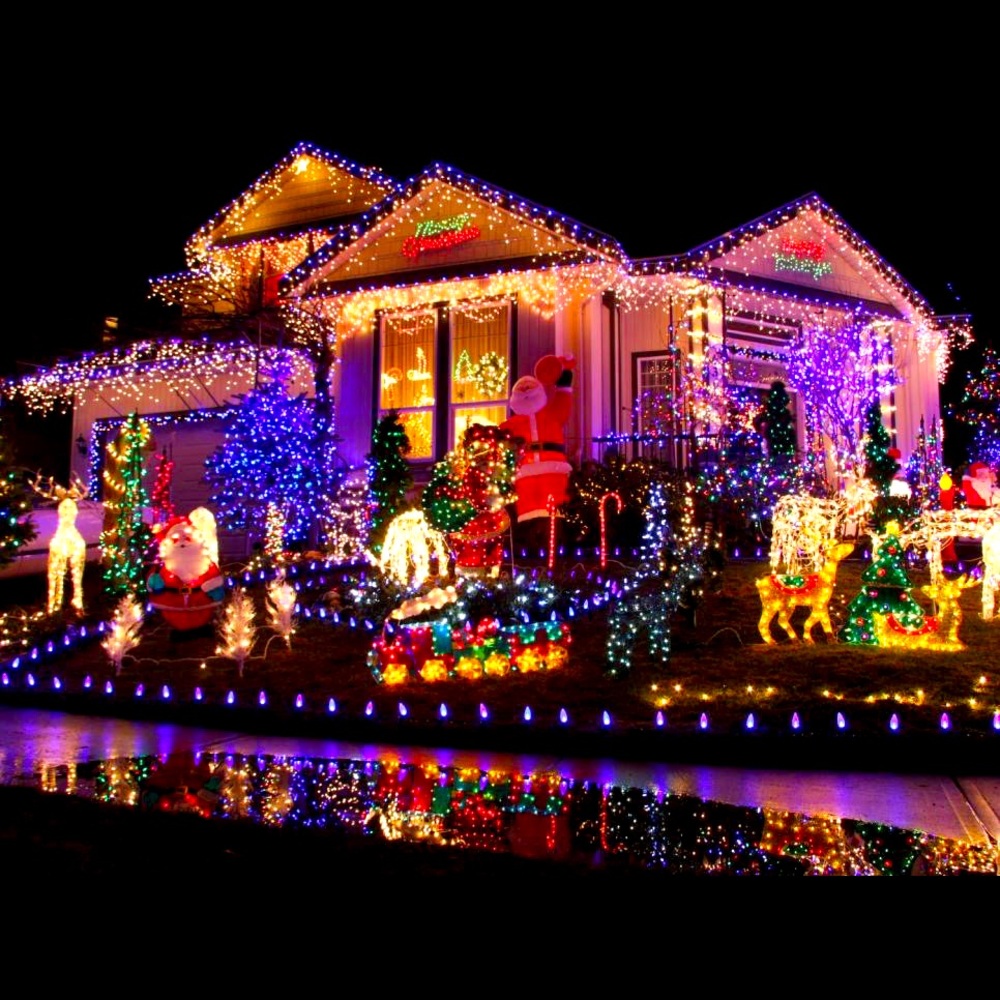 NEW 25’ Stanley Outdoor Christmas Light Display 3 outlets Weatherproof NEW